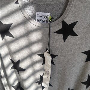 NUNUNU Ruffled Sleeve Star Dress